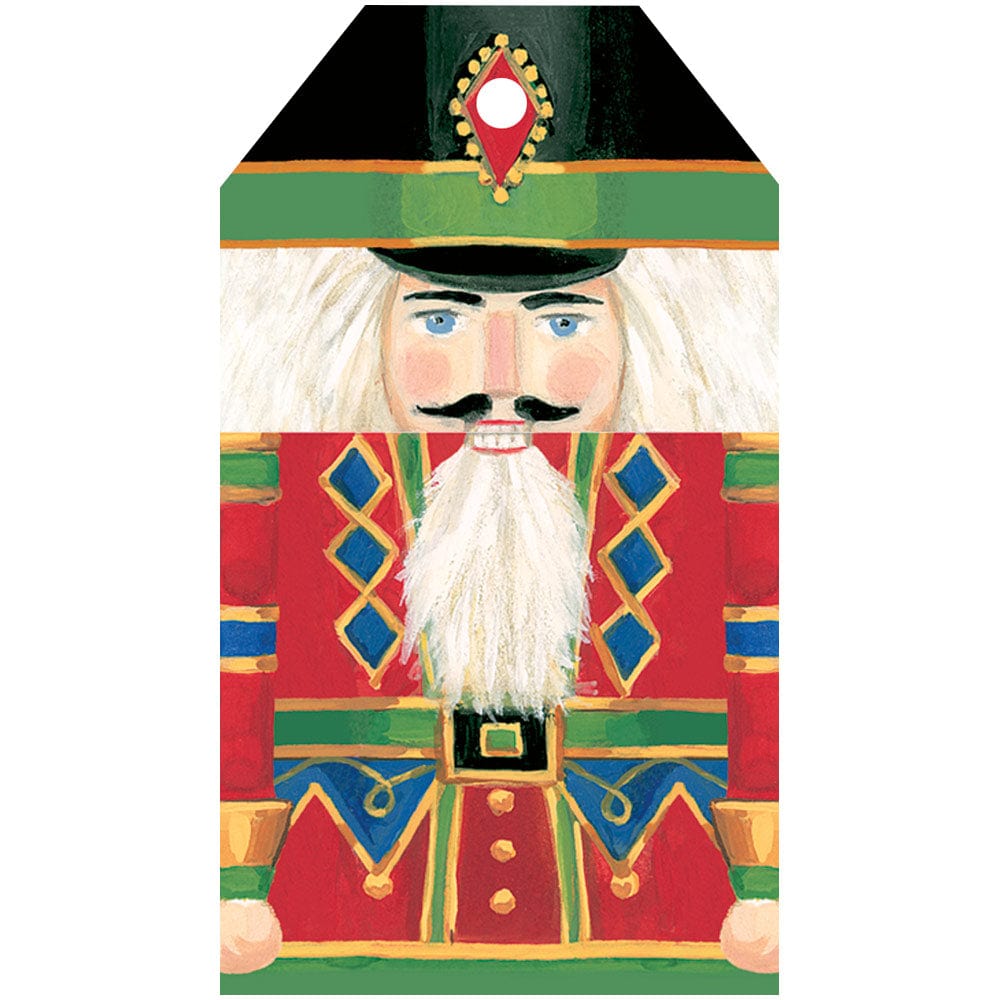 caspari Nutcracker Gift Tags - 4 Per Package