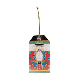 Caspari Nutcracker Hanging Gift Tag W/Hdr 4 Pk HT064