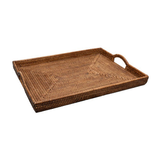 Caspari Rattan Tray 19 X 14 X 1.5 Ttop Rattan Rect Tray HTR01