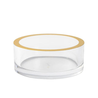 Caspari Clear W/Gold Rim-Wine Coaster Ttop Acrylic Wine Coaster Holder HWC600