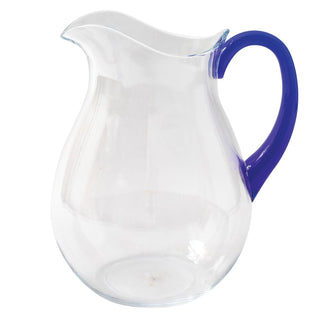 Caspari Clear Acrylic W/ Cobalt Blue Handle Ttop Acrylic Pitcher - 64 Oz JUG001