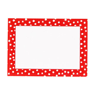 Caspari Small Dots-Red Name Labels 2 X 3-12 Per Package LTAG008