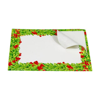 Caspari Boxwood With Berries Name Labels 2 X 3-12 Per Package LTAG110