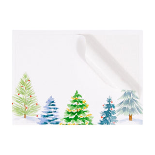 Caspari Christmas Trees Name Labels 2 X 3-12 Per Package LTAG112