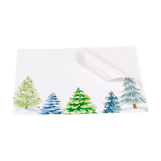 Caspari Christmas Trees Name Labels 2 X 3-12 Per Package LTAG112