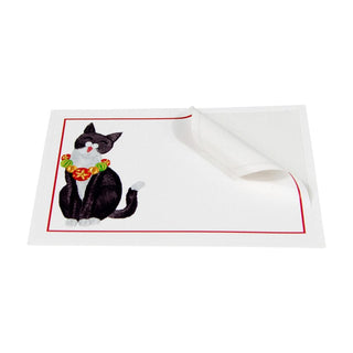 Caspari Caroling Cat Name Labels 2 X 3-12 Per Package LTAG114