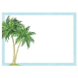 Caspari Palm Trees Name Labels 2 X 3-12 Per Package LTAG121
