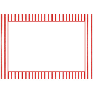 Caspari Pinstripes Red Name Labels 2 X 3-12 Per Package LTAG132