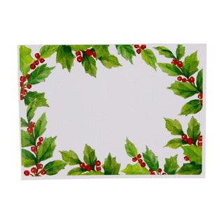 Caspari Holly Name Labels 2 X 3-12 Per Package LTAG133