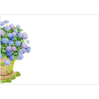 Caspari Potted Hydrangeas Adhesive Labels - 12 Per Package LTAG136