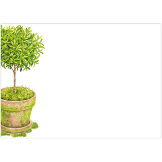 Caspari Potted Topiary Adhesive Labels - 12 Per Package LTAG137