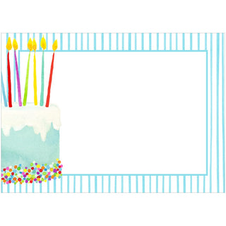 Caspari Birthday Cake Name Labels 2 X 3-12 Per Package LTAG138