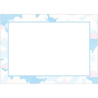 Caspari Blue Skies Adhesive Labels - 12 Per Package LTAG139