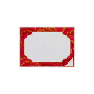 Caspari Marbled Ceramica Fuchsia Adhesive Labels - includes 12 Adhesive Labels LTAG141