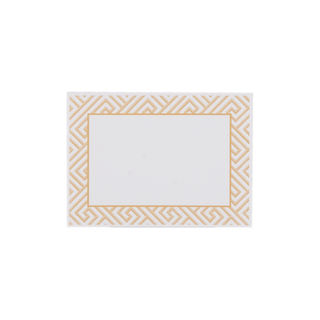 Caspari Gold Fretwork Adhesive Labels - includes 12 Adhesive Labels LTAG142