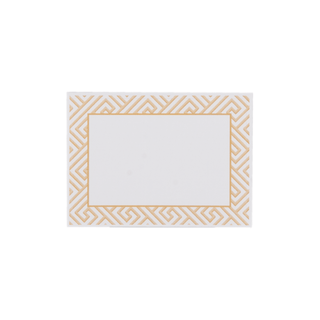 Caspari Gold Fretwork Adhesive Labels - includes 12 Adhesive Labels LTAG142