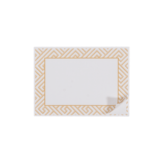 Caspari Gold Fretwork Adhesive Labels - includes 12 Adhesive Labels LTAG142