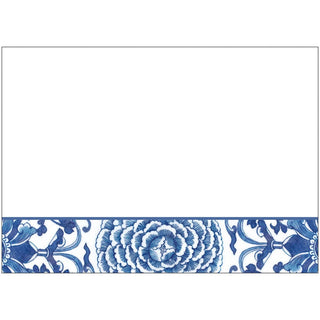 Caspari Indigo Garden Blue/White Self Adhesive Gift Labels - package of 12 LTAG143
