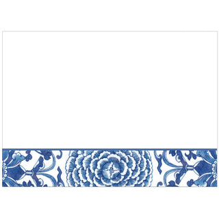 Caspari Indigo Garden Blue/White Self Adhesive Gift Labels - package of 12 LTAG143