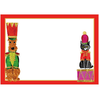 Caspari Toy Soldier Pets Self Adhesive Gift Labels - package of 12 LTAG148