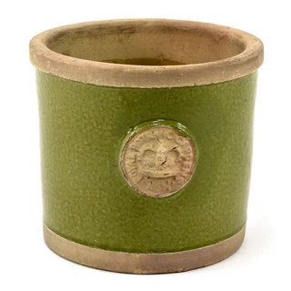 Kew Garden Round Pot  -  Moss Green