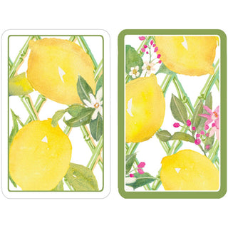 Caspari Limoncello Jumbo Playing Cards - 2 Decks Included PC152J