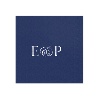 Personalization by Caspari Personalized Double Initial Paper Linen Cocktail Napkins PG_2INITIAL_PL_COCKTAIL