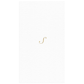 Personalization by Caspari Personalized Single Initial Paper Linen Guest Towel Napkins PG_INITIAL_PL_GUEST