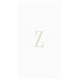 Personalization by Caspari Personalized Single Initial Paper Linen Guest Towel Napkins PG_INITIAL_PL_GUEST