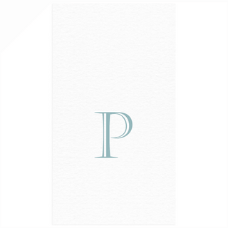 Personalization by Caspari Personalized Single Initial Paper Linen Guest Towel Napkins PG_INITIAL_PL_GUEST