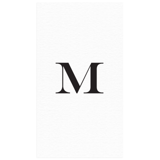 Personalization by Caspari Personalized Single Initial Paper Linen Guest Towel Napkins PG_INITIAL_PL_GUEST