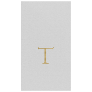 Personalization by Caspari Personalized Single Initial Paper Linen Guest Towel Napkins PG_INITIAL_PL_GUEST