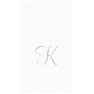 Personalization by Caspari Personalized Single Initial Paper Linen Guest Towel Napkins PG_INITIAL_PL_GUEST