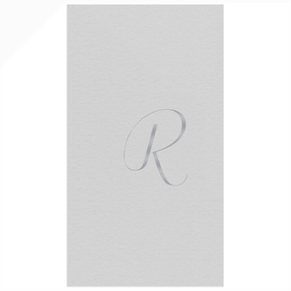 Personalization by Caspari Personalized Single Initial Paper Linen Guest Towel Napkins PG_INITIAL_PL_GUEST