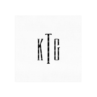 Personalization by Caspari Personalized Monogram Paper Linen Cocktail Napkins PG_MONO_PL_COCKTAIL