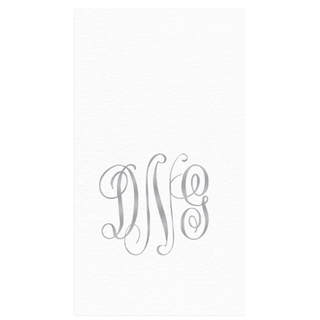 Personalization by Caspari Personalized Monogram Paper Linen Guest Towel Napkins PG_MONO_PL_GUEST