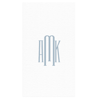 Personalization by Caspari Personalized Monogram Paper Linen Guest Towel Napkins PG_MONO_PL_GUEST