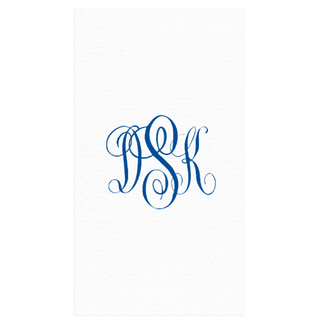 Personalization by Caspari Personalized Monogram Paper Linen Guest Towel Napkins PG_MONO_PL_GUEST