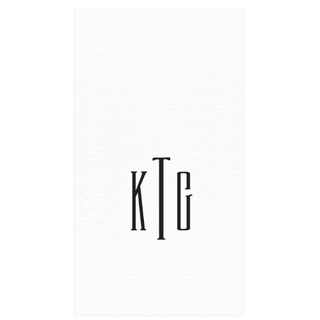 Personalization by Caspari Personalized Monogram Paper Linen Guest Towel Napkins PG_MONO_PL_GUEST