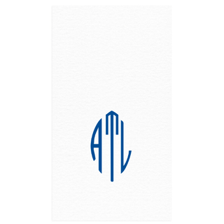 Personalization by Caspari Personalized Monogram Paper Linen Guest Towel Napkins PG_MONO_PL_GUEST