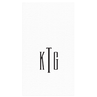 Personalization by Caspari Personalized Monogram Paper Linen Guest Towel Napkins PG_MONO_PL_GUEST