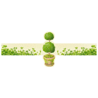 Caspari Topiary Die Cut Paper Napkin Rings - 8 count PNR011