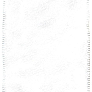 Caspari White Solid Satin Wired Ribbon 1.5" R692