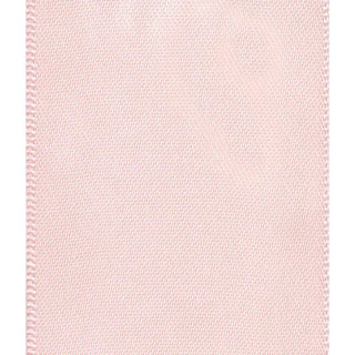 Caspari Light Pink Solid Satin Wired Ribbon 1.5" R770