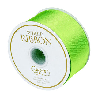 Caspari Limelight Solid Satin Wired Ribbon 1.5" R958