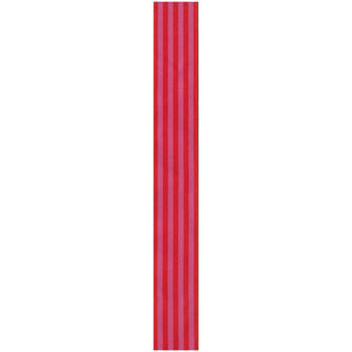 Caspari Red/Fuchsia Striped Grosgrain Wired Ribbon, 1.5" - 9 Yds R968