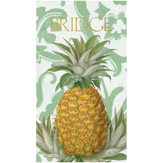 Caspari Royal Pineapple Bridge Score Pad SP114
