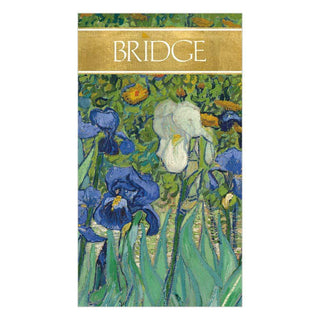 Caspari Van Gogh Irises Bridge Score Pad SP131
