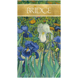 Caspari Van Gogh Irises Bridge Score Pad SP131
