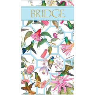 Caspari Hummingbird Trellis Bridge Score Pad SP138